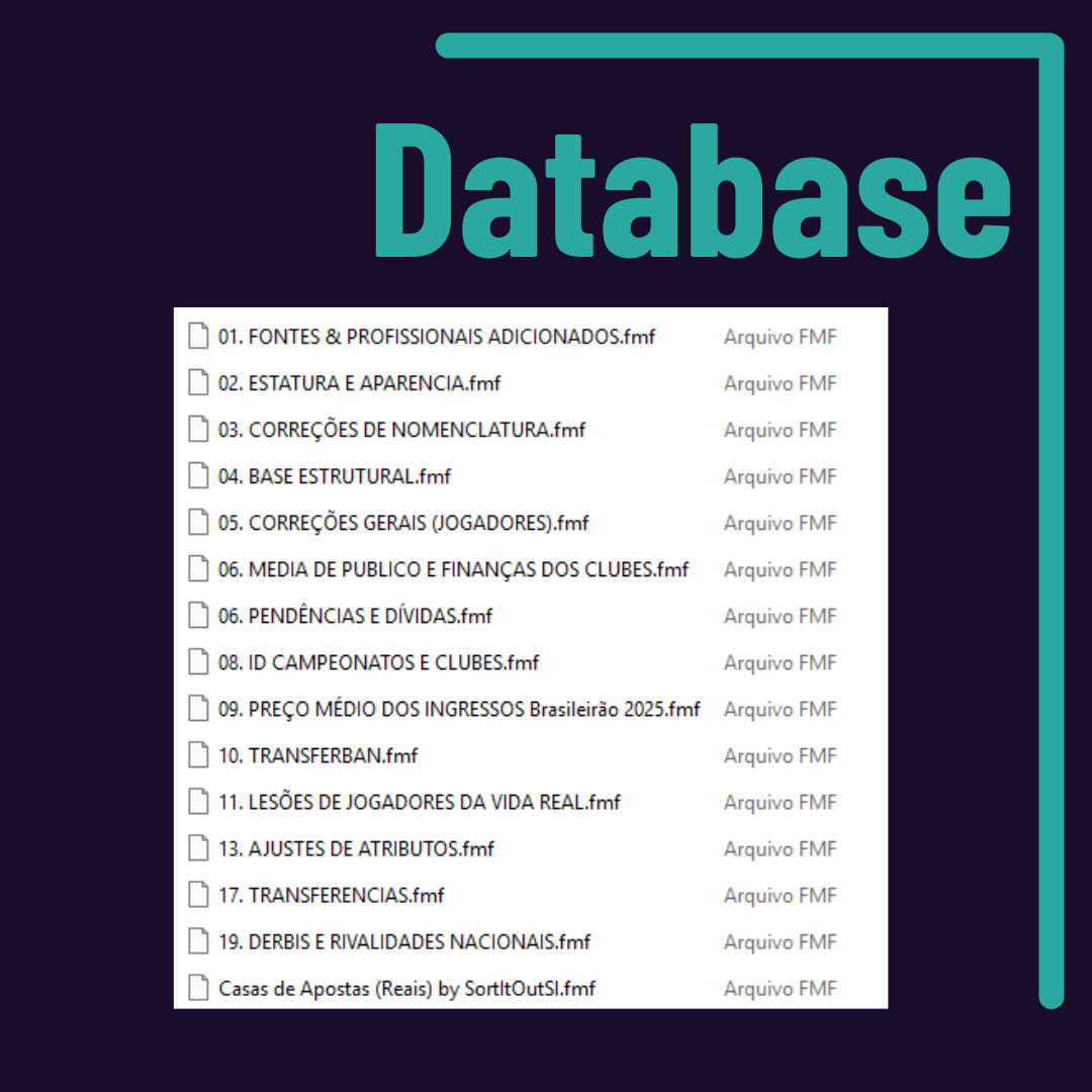 Database editada diariamente